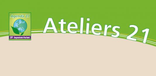 Logo de l'agenda 21 associé au titre Ateliers 21